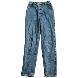 Vintage LAWMAN Women’s High Rise 5 Button Fly Tapered Leg Denim Jean Size 8